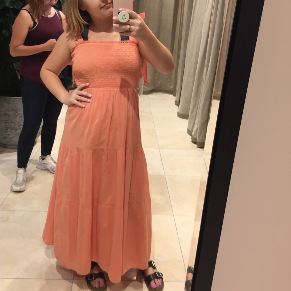Aritzia orange dress
